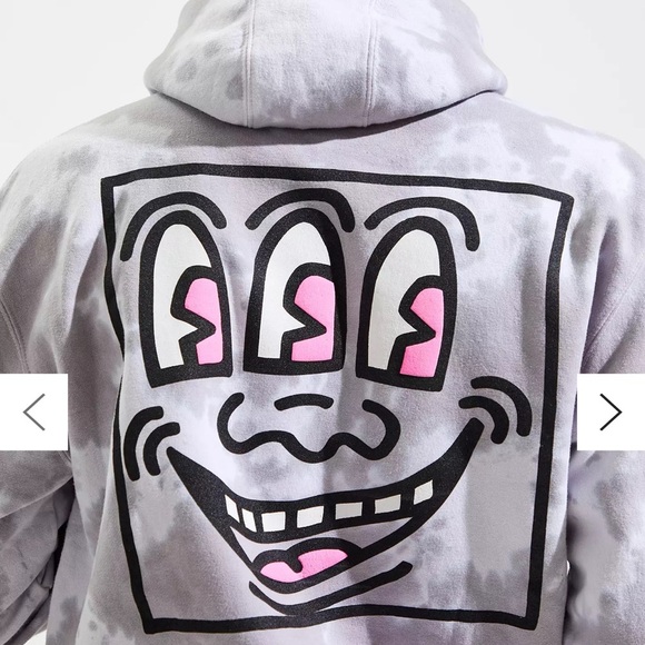 KEITH HARING pullover hoodie size Large - Picture 1 of 10